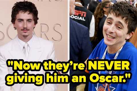 Timothée Chalamet Just Made A Shady Comment About The Oscars After Being Snubbed For Best Actor