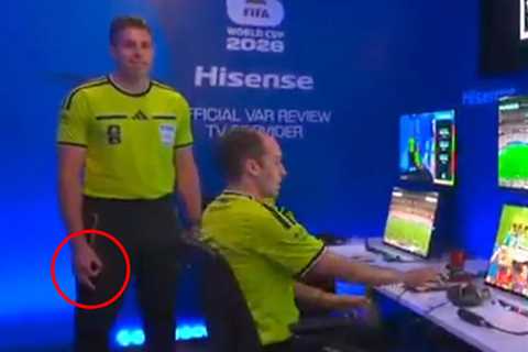 Eagle-eyed fans spot Australian World Cup VAR referee making concerning gesture at Germany game