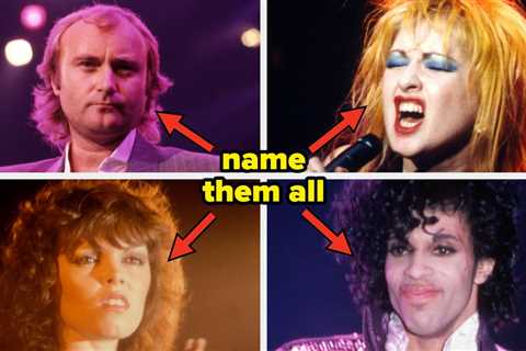 Only People Alive In The '80s Will Be Able To Accurately Name ALL 20 Singers In This Photo