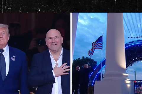 Donald Trump, Dana White Make Grand Entrance At UFC's Freedom 250