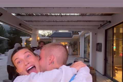 Justin Bieber kisses ecstatic wife Hailey in celebration of long awaited Knicks championship
