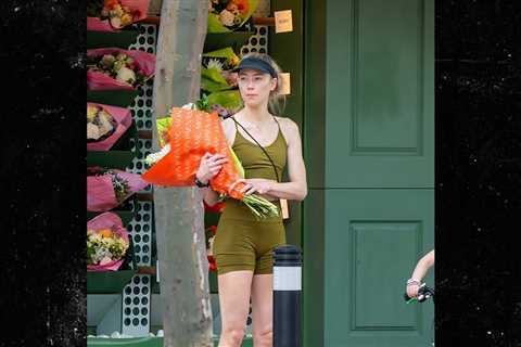 Amber Heard Enjoys Relaxed Family Day With Kids and Flowers