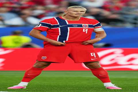 Erling Haaland’s girlfriend Isabel rocks custom Norway jacket before World Cup game against France