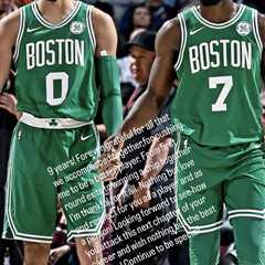 Jayson Tatum opens up in emotional post after Jaylen Brown’s shock Celtics exit
