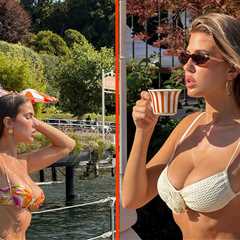 Kara Del Toro Rinses Off in Lake Como During Dreamy Summer Getaway