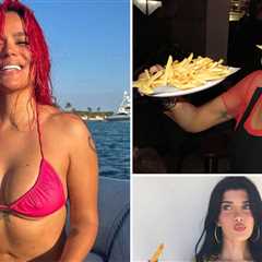 Celebs Eating French Fries For National French Fry Day
