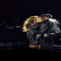 Beyoncé Suits Up in Custom Crystal Striped Giuseppe di Morabito Suit for JAY-Z’s “Reasonable Doubt” ..