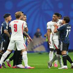 Jude Bellingham slaps Argentina player after England’s World Cup collapse in heated scene