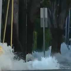 West Hollywood Streets Flooded By Massive Water Main Break