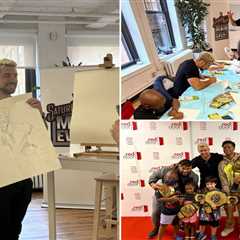 WWE stars team up with NYC nonprofit to provide ‘special’ art class for children affected by cancer
