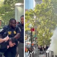 Explosion Outside NYC Federal Building Leads to Suspect Takedown, on Video