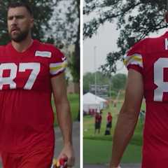 Travis Kelce Arrives At Chiefs Training Camp