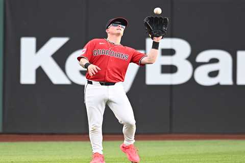 Guardians rookie forgets outs, throws ball into stands in mistake that costs team run