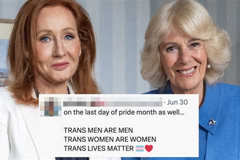 Queen Camilla's Photo With J.K. Rowling During Pride Month Is Drawing Serious Criticism