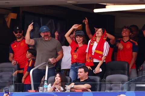 Penelope Cruz, Javier Bardem and Rosalía watch Spain crush Austria at World Cup