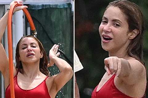 Shakira Lookin' Red-Hot in Some Sexy Swimwear, See the Sizzling Snaps!