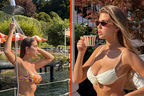 Kara Del Toro Rinses Off in Lake Como During Dreamy Summer Getaway