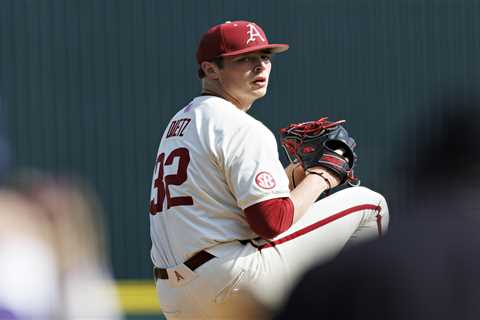 Yankees take Arkansas lefty Hunter Dietz with No. 35 pick in MLB draft after getting docked 10 spots