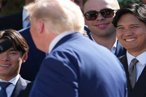President Trump makes Shohei Ohtani, Yoshinobu Yamamoto joke on Dodgers’ White House visit