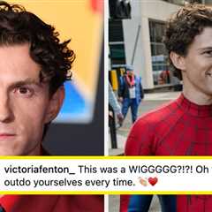 Behind-The-Scenes Pics Of Tom Holland's Wig For “Spider-Man: Brand New Day” Are Going Viral, And I..