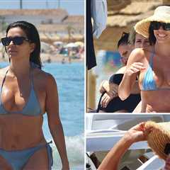 Eva Longoria Shows Off Sexy Bikini Body on Vacation in Spain