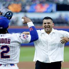 Former Mets folk hero Jose Iglesias ‘happy to be home’ in Citi Field return for first pitch