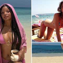 Celebrity Beach Bums for National Beach Day!