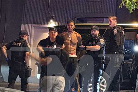 MarJon Beauchamp's Rock-Hard Abs on Full Display During Detainment After Pals Scuffle Over Women