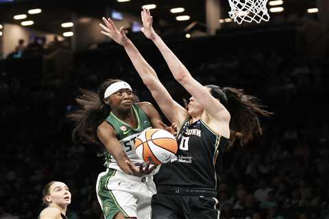Liberty’s superstar trio delivers in emphatic win over Storm