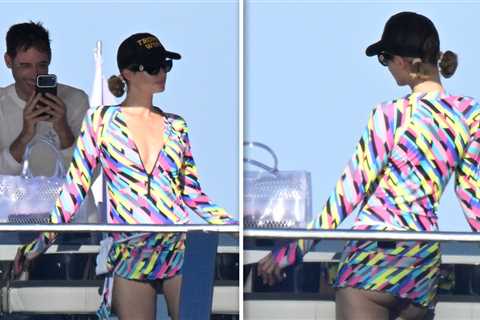Paris Hilton Flashes Bare Butt on Italian Yacht Trip
