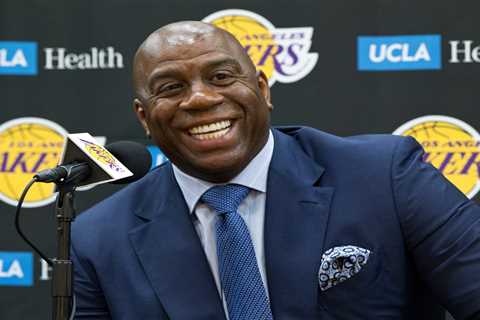 Magic Johnson makes championship promise after historic Lakers sale