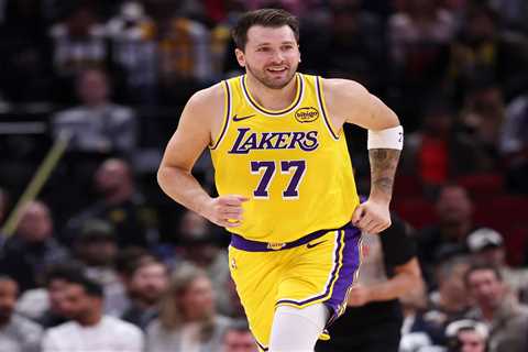 Luka Dončić left aghast by crazed Lakers fan’s river jump for shirt in Slovenia