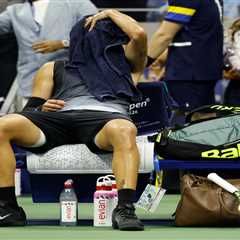 Carlos Alcaraz shoos away camera before getting sick during US Open thriller