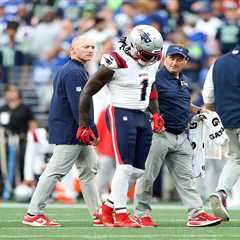 A.J. Brown exits first game with Patriots in injury nightmare