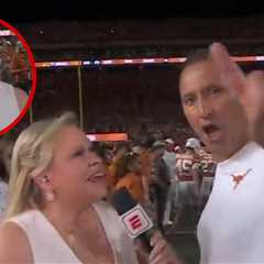 Coach Steve Sarkisian Awkward ESPN Interview Goes Viral After Texas Stuns Ohio State
