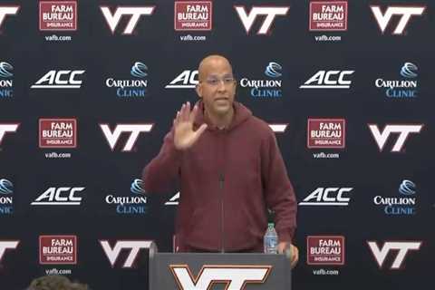 James Franklin has cringey ‘Hey, Michael’ moment with reporter in bizarre Virginia Tech press..