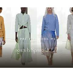 agnès b. Spring/Summer 2027: Scenic Prints, Pink Leather, and Belted Denim Safari Suits at Paris..