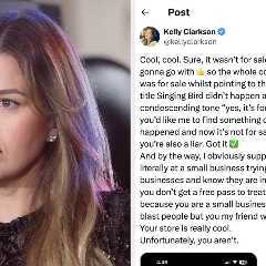 “You’re Rude And Also A Liar”: Kelly Clarkson Fired Back At A Brooklyn Store’s Response To Her..