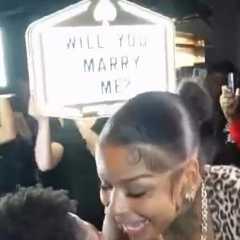 Blueface Proposes to Chrisean Rock at Arizona Nightclub on Video